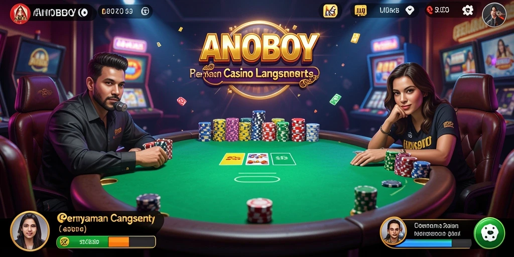 Tampilan gameplay terhubung langsung dengan dealer di ANOBOY.