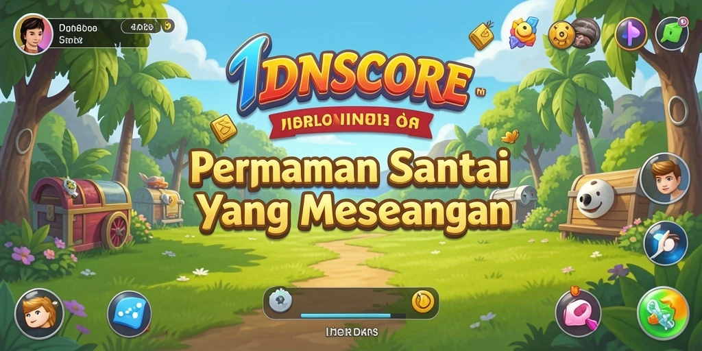 Screenshot gameplay IDNSCORE yang menggambarkan keseruan bermain.