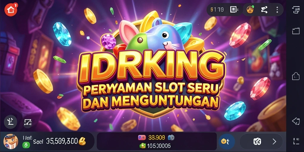 Screenshot gameplay <strong>IDRKING</strong> yang penuh warna dan fitur menarik.