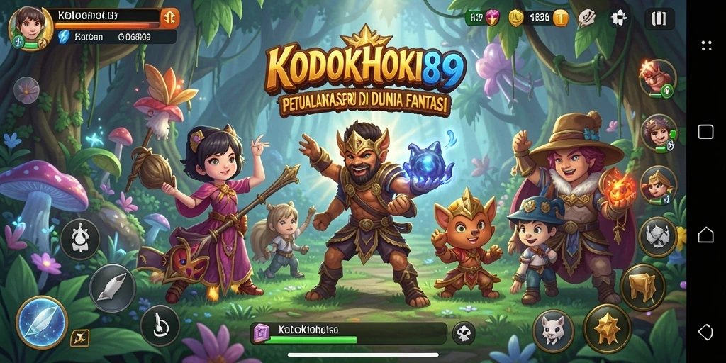 Screenshot utama KODOKHOKI889 menunjukkan aksi seru dalam gameplay petualangan.
