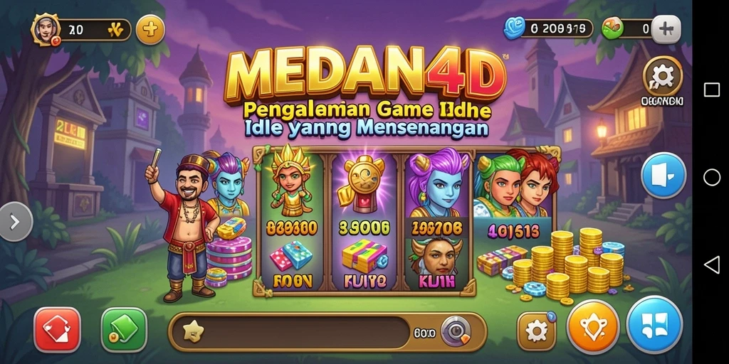 Tampilan gameplay Idle MEDAN4D yang mengasyikkan.