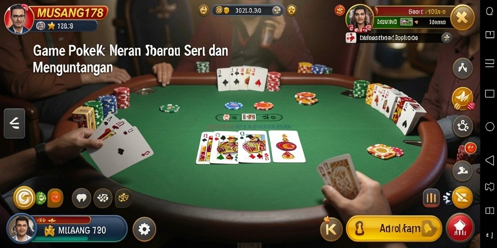 Tampilan gameplay MUSANG178 yang mengasyikkan dan penuh aksi poker.