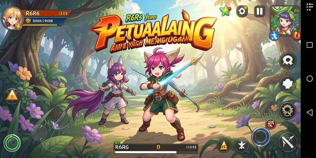 Tampilan menarik dari gameplay R6R6 yang penuh aksi Anime.