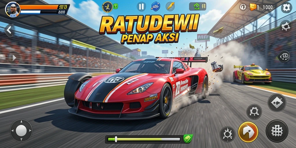 Gameplay balap mobil yang memukau dan penuh aksi.