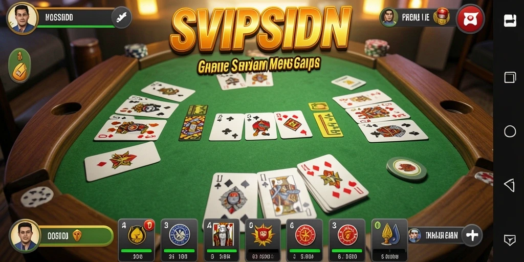Gameplay seru SVIPSIDN dalam permainan Gaple.
