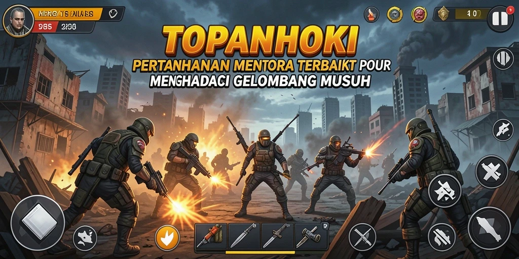 Tampilan menarik dari gameplay Tower Defense yang seru.