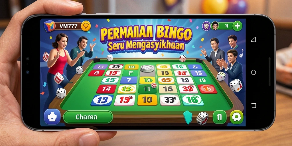 Screenshot gameplay Bingo yang penuh warna dan dinamis.