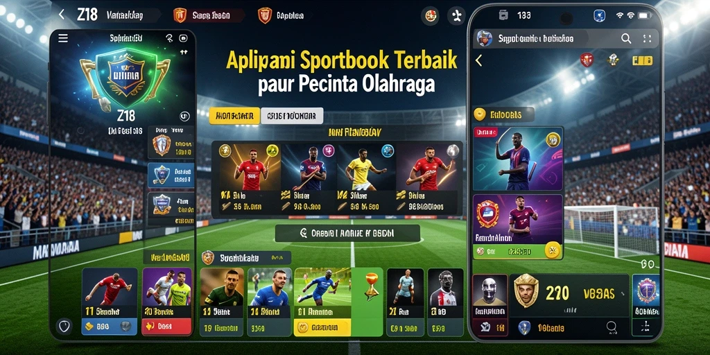 Tampilan menarik gameplay aplikasi Sportsbook Z18.